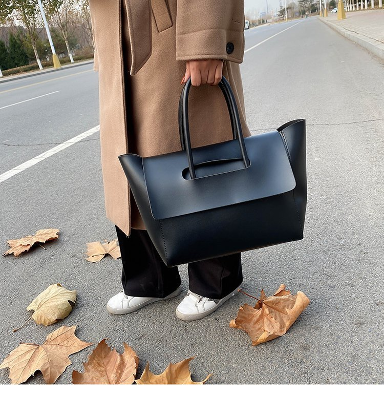 Large capacity for women's commuting tote new high-end feel, versatile handheld shoulder bag, large bag_voghion.com