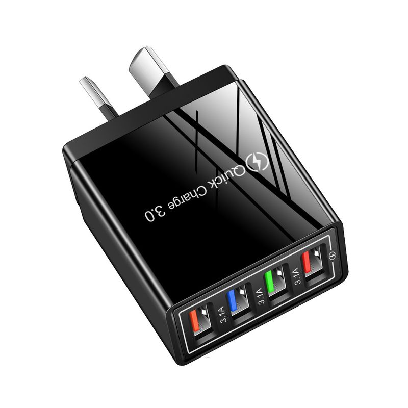 Φορτιστής κινητού τηλεφώνου Music Festival AU 4USB 3.1A Κεφαλή φόρτισης πολλαπλών θυρών Βρετανικό, Αυστραλιανό, Κορεατικό, Ινδικό Πρότυπο_voghion.com