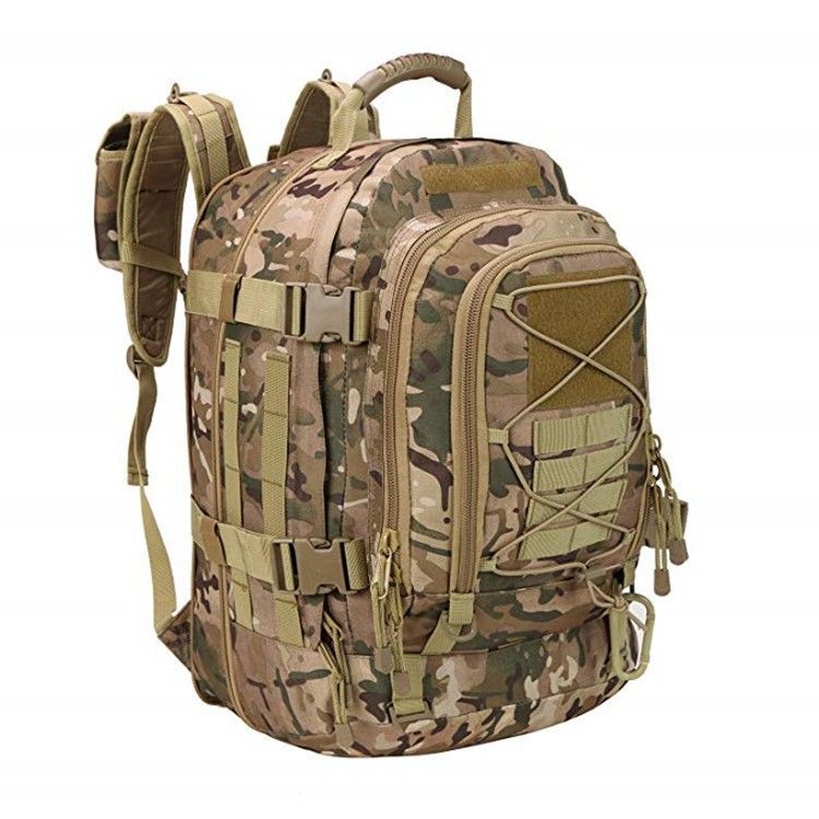 Durable Camouflage Tactical Backpack Outdoor Sports Mountaineering Cycling Anti Splashing Large Capacity Backpack_voghion.com