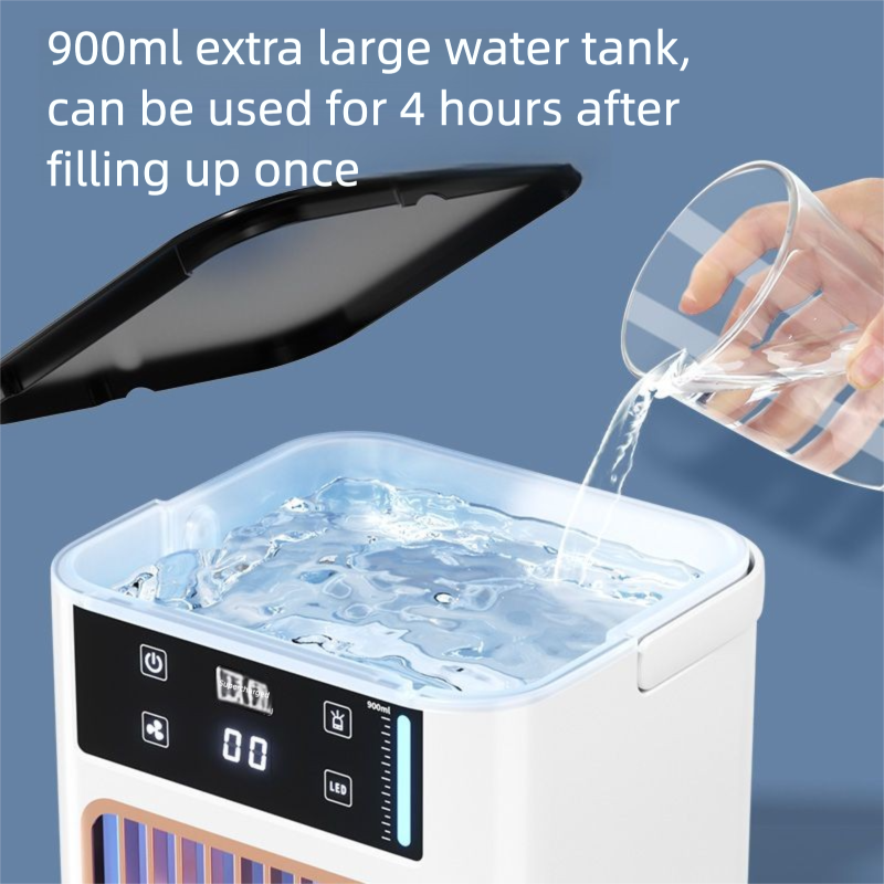 Smart Conditioning Spray Electric Fan Mobile Mini Air Conditioner Household Bedroom Small Cooling Machine_voghion.com