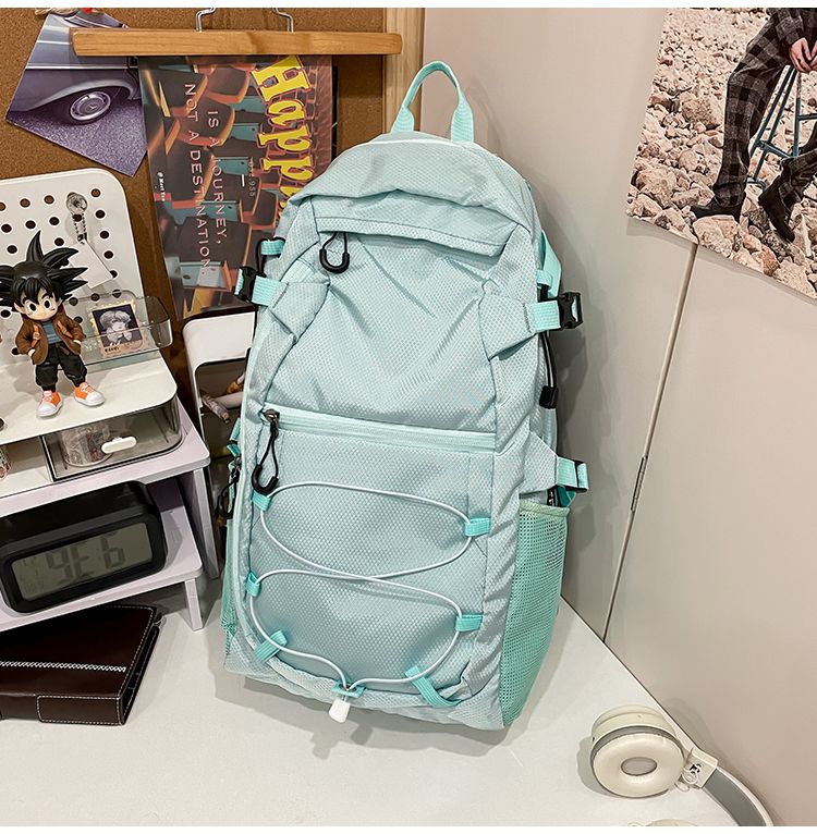 Bolsa de trabajo estilo montaña, deportiva, resistente al agua, para senderismo, ligera, para portátil, moderna, versátil, para estudiantes universitarios._voghion.com