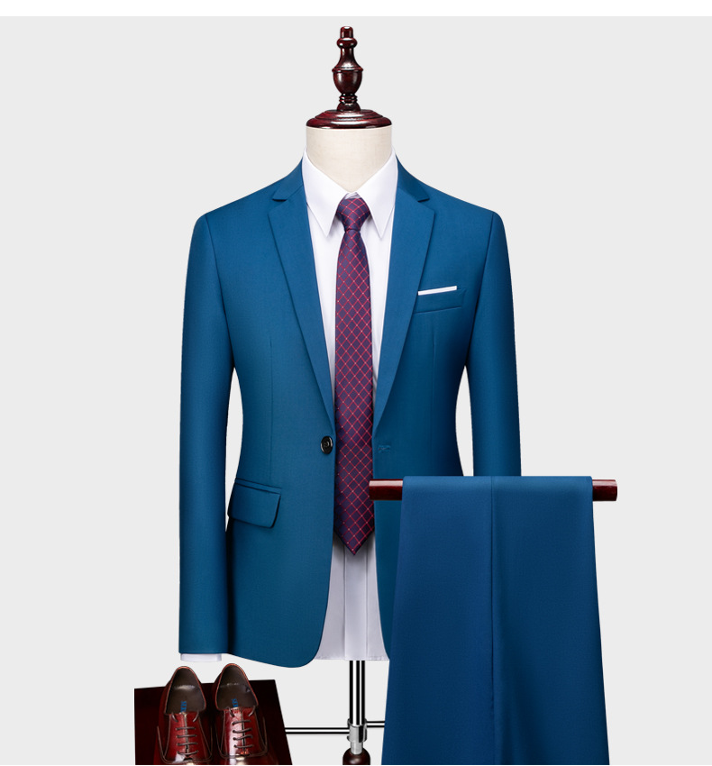 Conjunto de terno casual masculino para negócios, conjunto branco XZ103-522 Conjunto de duas peças-130_voghion.com