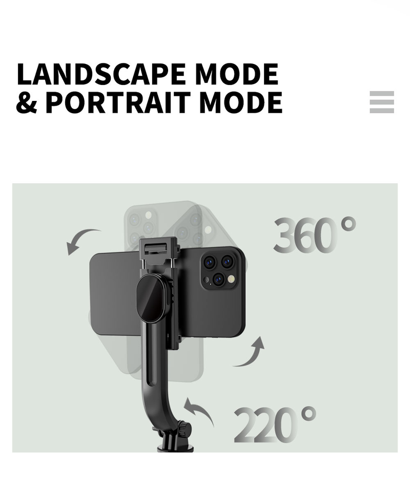 Tripé portátil para telefone selfie stick de 44 polegadas com controle remoto sem fio e tripé expansível para smartphone, comp_voghion.com