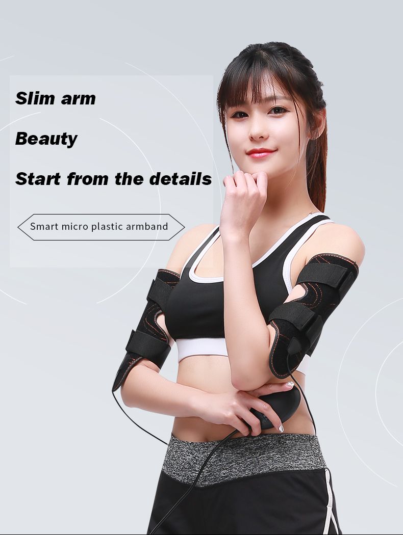 Elektrisk muskelstimulator ABS toningsbelte, treningssport vekttap kroppsformer vibrator mage midje massasjeapparat EMS arm_voghion.com