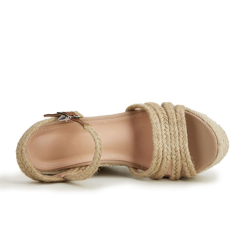 Women’s Shoes rope women's shoes hot selling shoes large wedge heel thick soled sandals for women_voghion.com