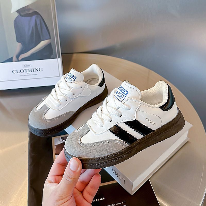 Pantofi sport pentru copii 2023 Toamna nouă din piele Gump pentru băieți și fete, pantofi sport la modă pentru campus, pantofi casual_voghion.com