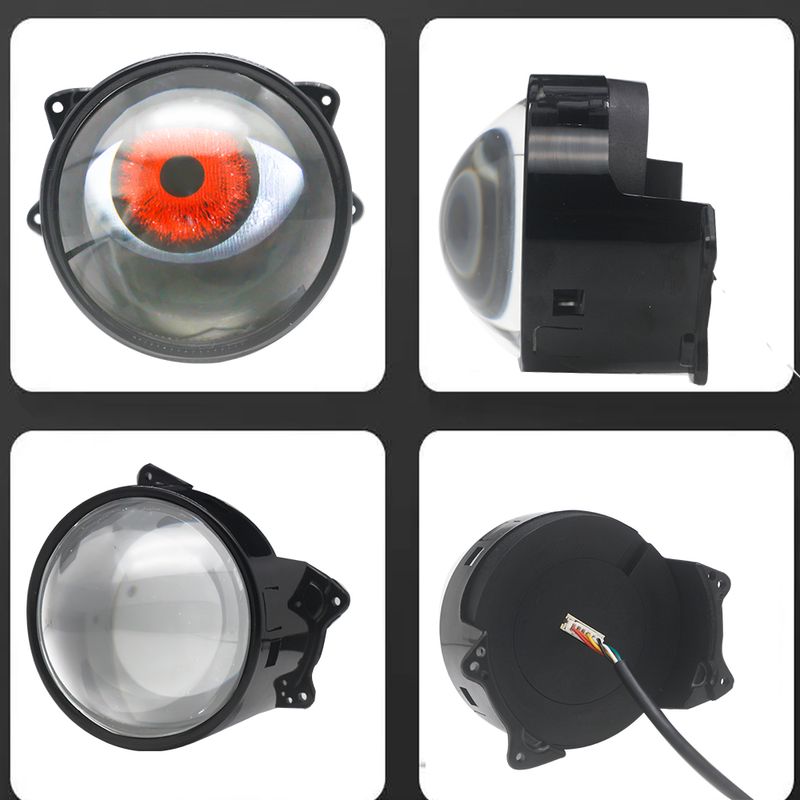 Luci diurne per auto, fari a LED Devil Eye da 3 pollici con telecomando, accessori per conversione retrofit Volta 12V K_voghion.com