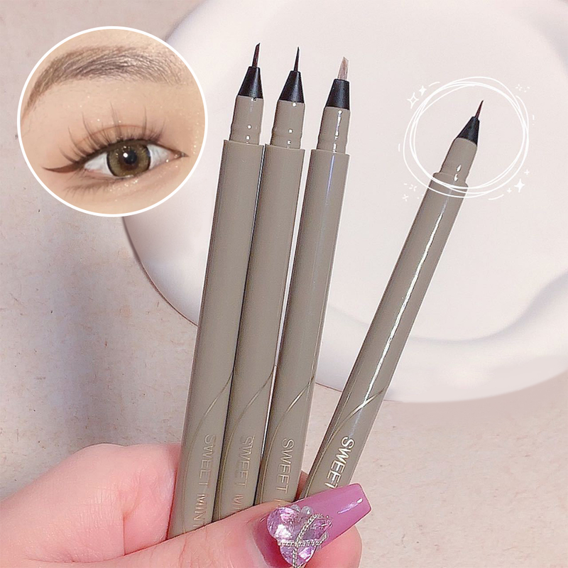 Matita liquida per acqua per sopracciglia Eyeliner duraturo impermeabile Sdraiato Penna per baco da seta Lama ultra fine Testa fine A prova di occhio_voghion.com