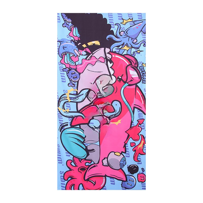 Beach Double-Sided Fleece Absorbent Quick-Dry Sunscreen Bath Swimming Sports Microfiber Towel Thickened_voghion.com