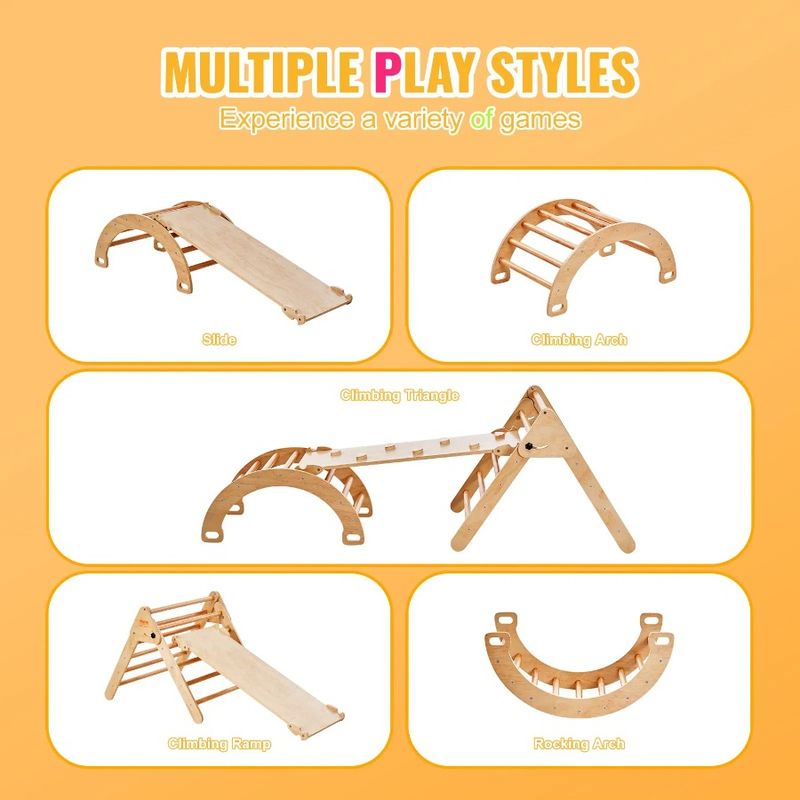 Set Toddler Ramp Pikler Climbing And Climbing With S Montessori Set 5 Playground Triangle In Indoor Large 1 Triangle Toys Arch_voghion.com