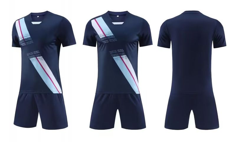 Conjunto de uniforme de futebol com estampa personalizada Speed Summer para treinamento esportivo e secagem rápida, ideal para homens e mulheres_voghion.com
