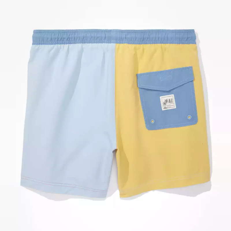 Pantalones de playa nuevos, pantalones cortos deportivos y de fitness de gran tamaño para hombres, capris casuales con bloques de color, bañadores, pantalones cortos_voghion.com