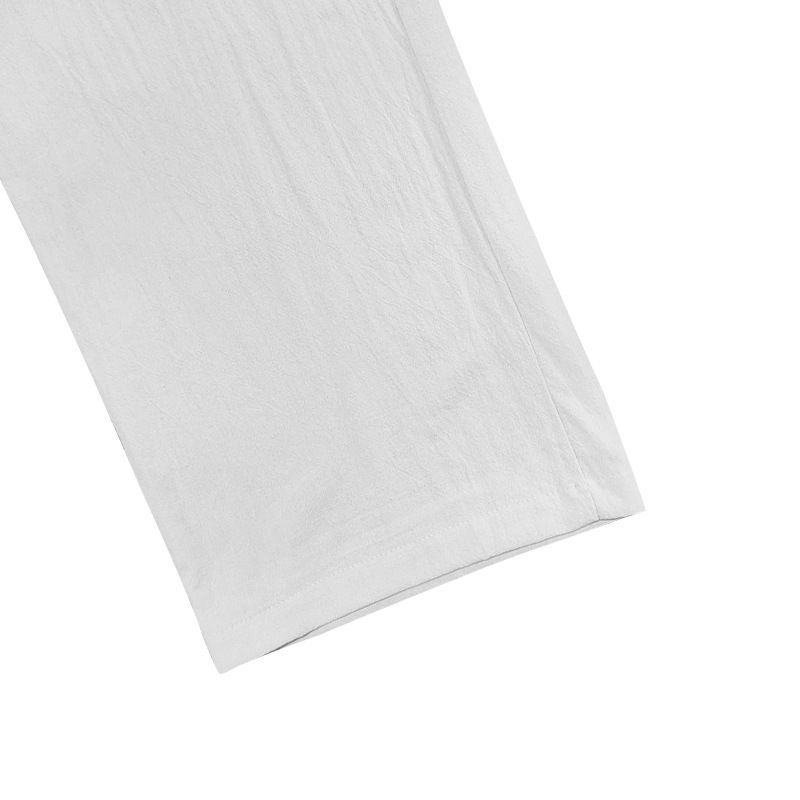 Four Seasons Men's Linen Breathable Bohemian Style Loose Wide-leg Hip-hop Casual Sports Pants_voghion.com