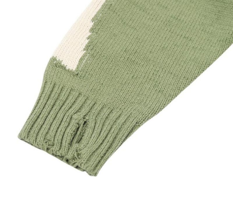 Streetwear-Hip-Hop-Jacquard-Pullover, übergroßer Strickpullover mit Skelett-Print und langen Ärmeln für Männer und Frauen_voghion.com