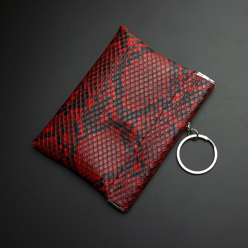 PU Unisex Key Holder Protective Cover Small Leather Case Driver's License Storage Coin Purse Large Capacity_voghion.com