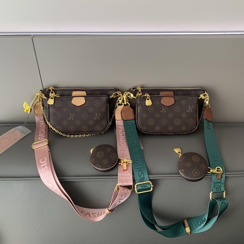 Borsa a tracolla singola da donna Mahjong cinque in uno, stile Color-Block 2025, nuova moda, monogramma dell'alfabeto_voghion.com