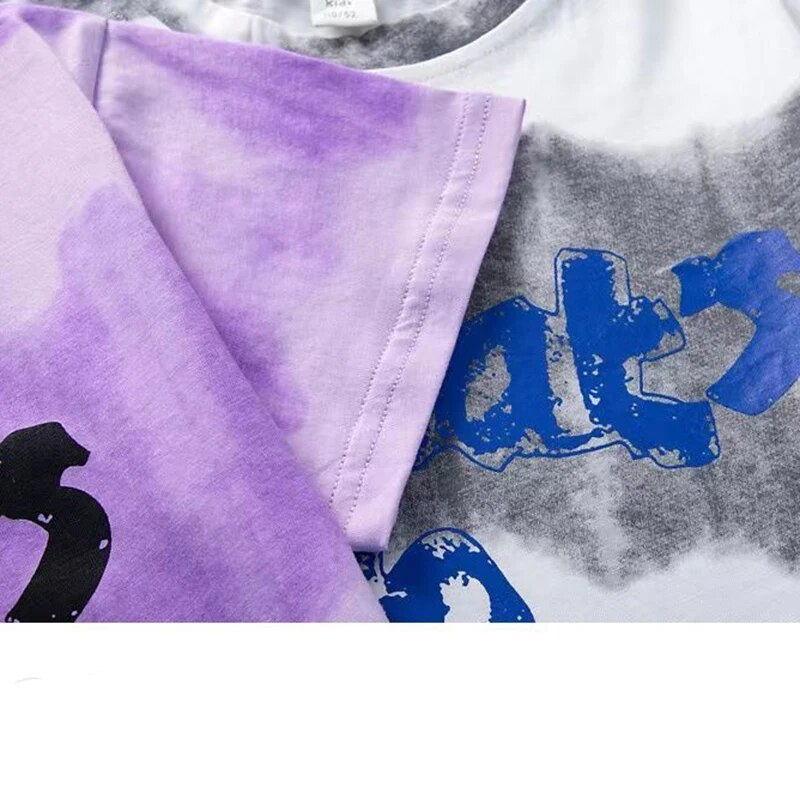 2024 New Boy Summer Quick dry Suit Bambini Streetwear che succede Tshirt a maniche corte + pantaloncini Set sportivo in due pezzi sciolto_voghion.com