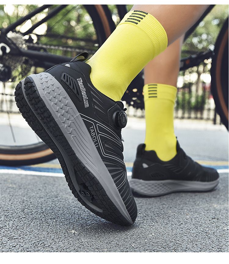 2024 Professional Cycling New Model Non-Locking Men's Mountain Lock Hard Sole Breathable Road Bike Bicycle Shoes_voghion.com