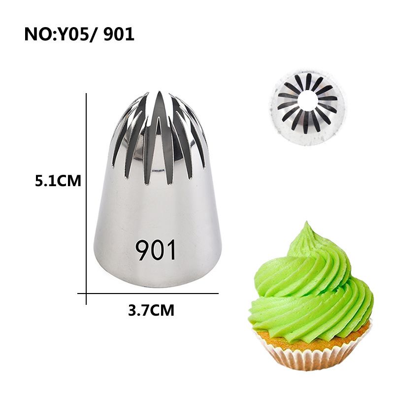 Stainless Steel Cake Nozzle Set - Extra Large Seamless, Korean Cream Decorating, EU Baking Tools Professional_voghion.com