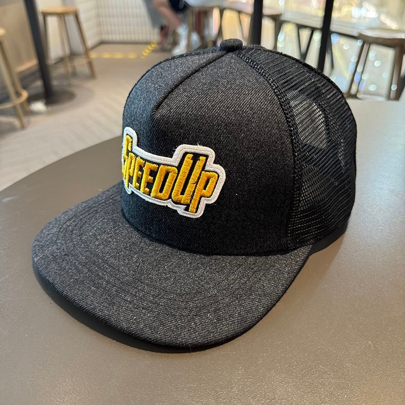 Sommer Hip Hop Unisex Instagram Mesh Flache Kante Sonnenschutz und Sonnenschutz Gerade Platte Großköpfiger Baseballhut_voghion.com