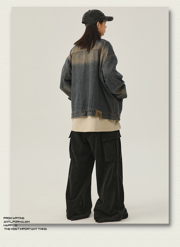 Niche Washed Vintage Denim For Men 2025 Spring Autumn New Loose Casual Jacket Men's Top_voghion.com