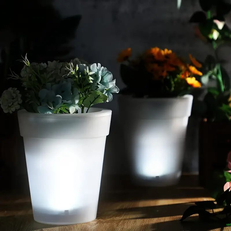 Luces solares para jardín al aire libre, luces decorativas para macetas, caminos, césped, patio, iluminación LED solar impermeable._voghion.com