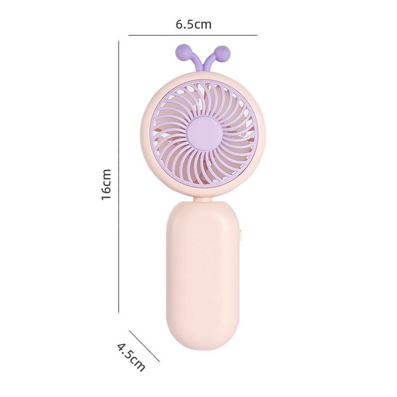 USB Mini Lange Batterie Lebensdauer Wiederaufladbare Handheld Stand Cartoon Kleine Elektrische Fan Geschenk_voghion.com
