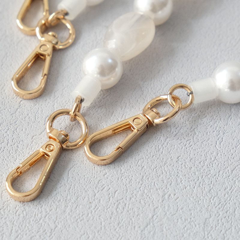 Accessori versatili in acrilico alla moda con perline di perle, tracolla singola, cordino per borsa, catena per telefono_voghion.com