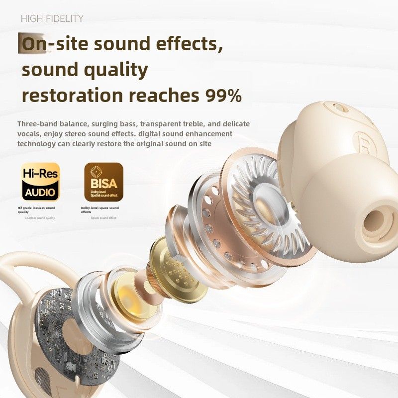 Nieuwe in-ear true wireless bluetooth headset M73 sport ENC ruisonderdrukking explosieve headset slapende kleine headset_voghion.com