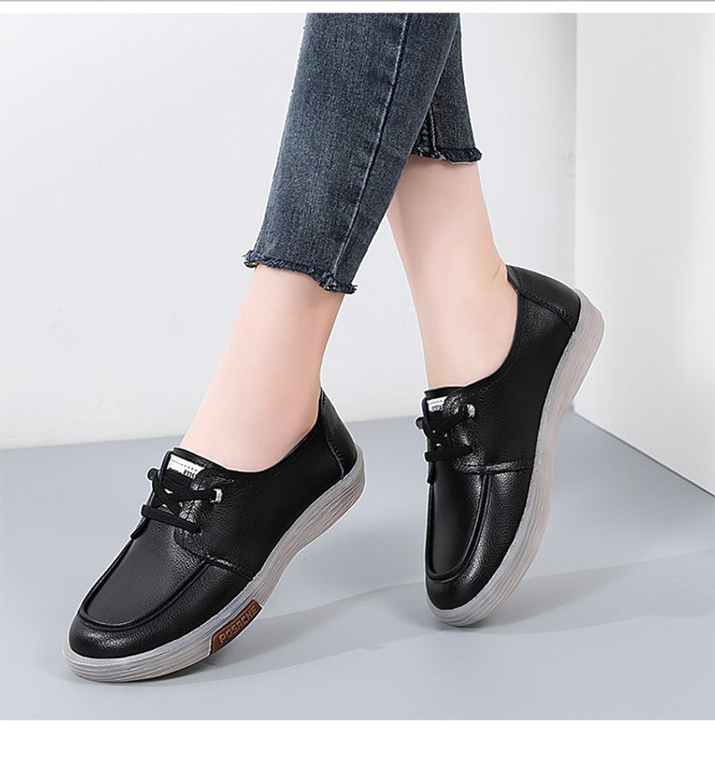 Talpă elastică cu talpă moale, pantofi albi mici și confortabili, pantofi sport casual_voghion.com