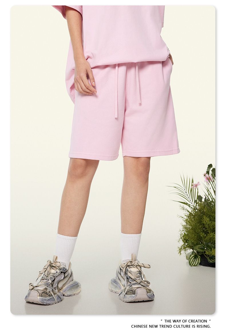Herren 2024 Frühjahr und Sommer 280G Basic-Shorts, lockere Fünf-Punkt-Hosen der Jugendtrendmarke, Sommer-Herren-Shorts_voghion.com