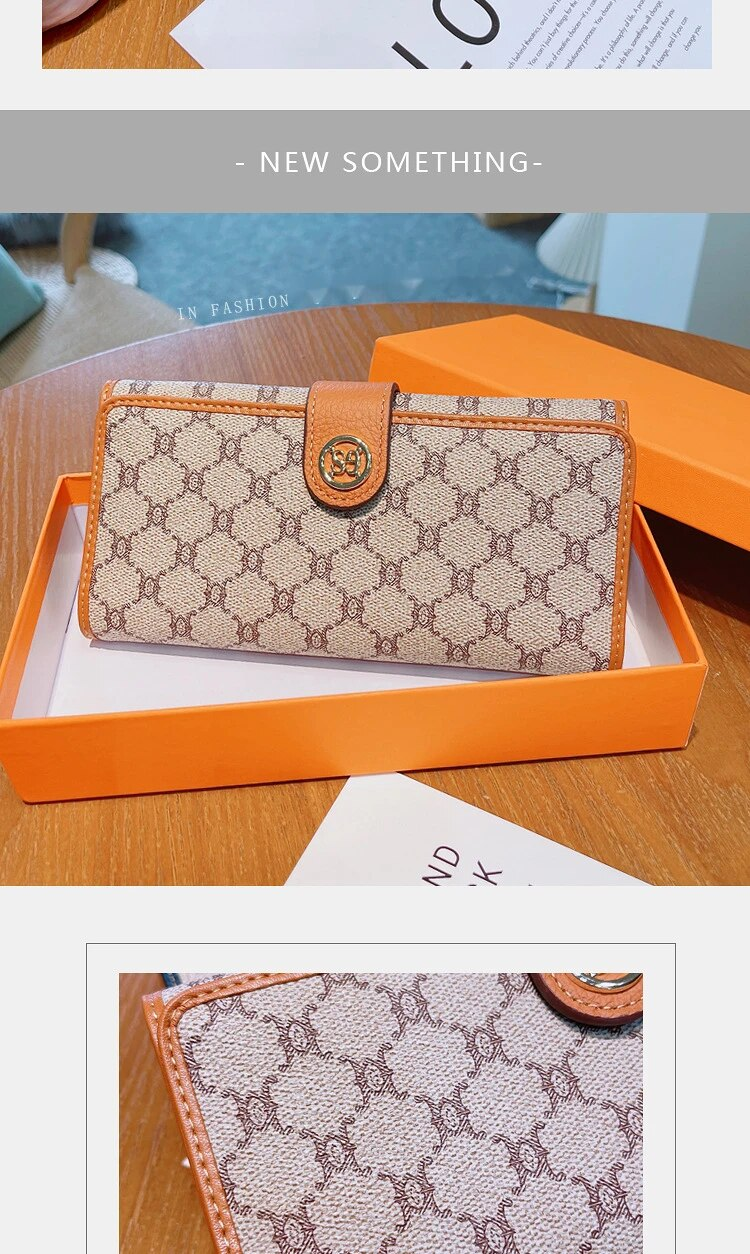 Nuovo portafoglio lungo per telefoni cellulari da donna, portafoglio piccolo borsa all-in-one con più scomparti per carte, portafoglio in pelle di grande capacità, portafoglio in pelle_voghion.com