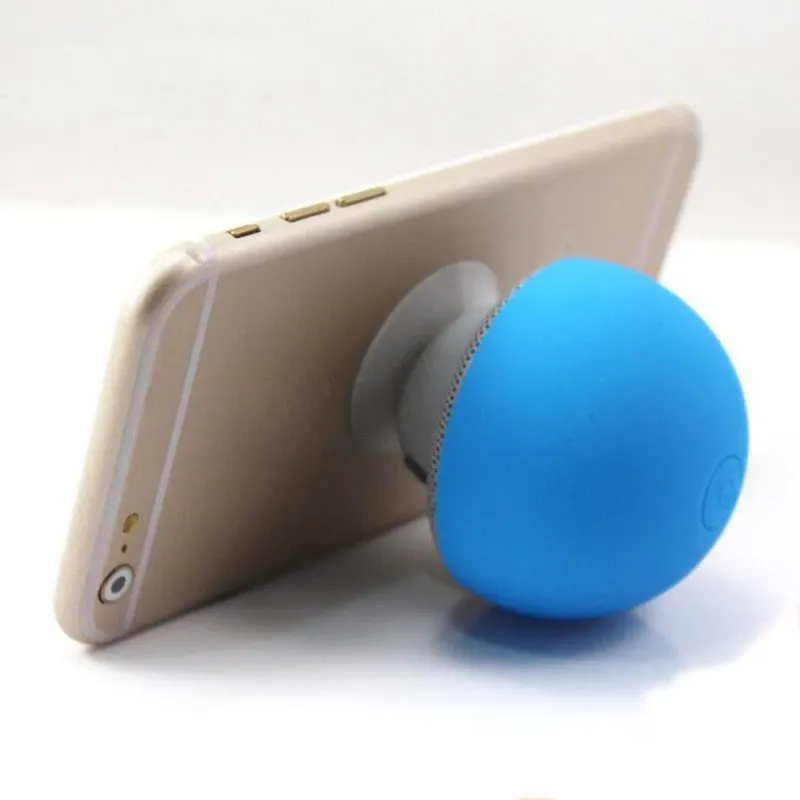 Super Mushroom Bluetooth Speaker Waterproof Suction Cup Mobile Phone Holder Small Subwoofer Mini Audio Creative Cartoon_voghion.com