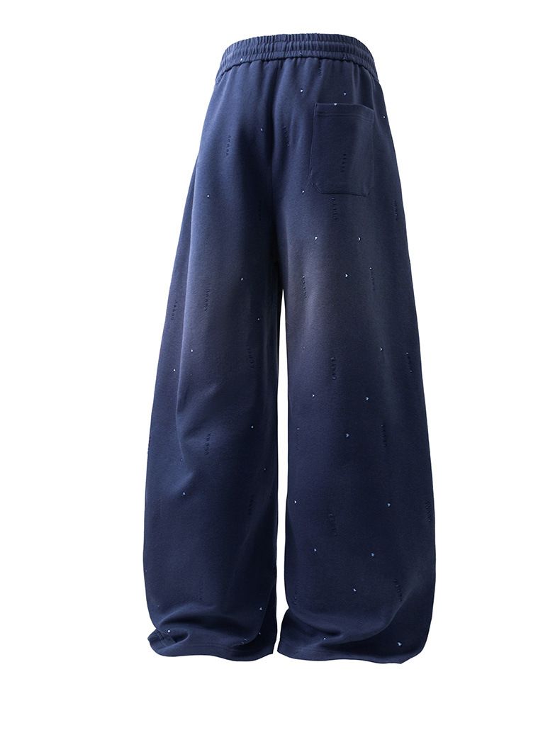 Pantalon de jogging décontracté pour homme, coupe ample, avec cordon de serrage à la taille._voghion.com