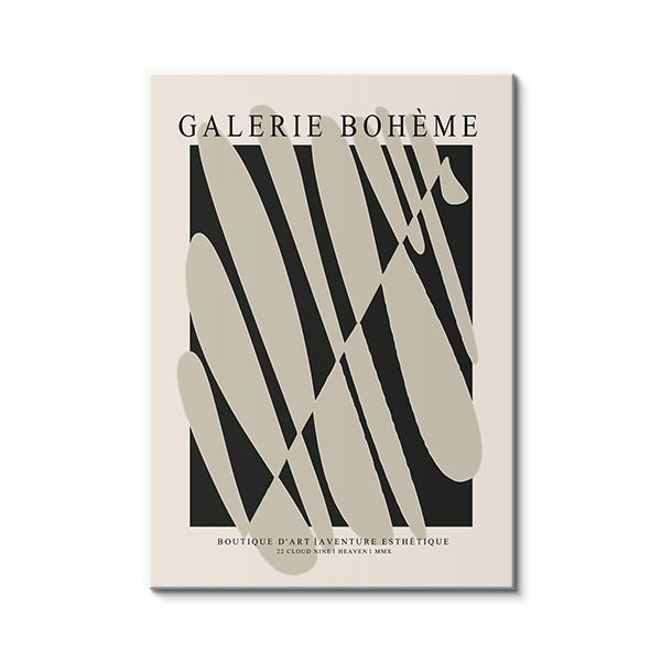 Minimalist Nordic Abstract Black And White Line Figure Matisse Hanging Living Room Spray Decorative Poster Canvas_voghion.com