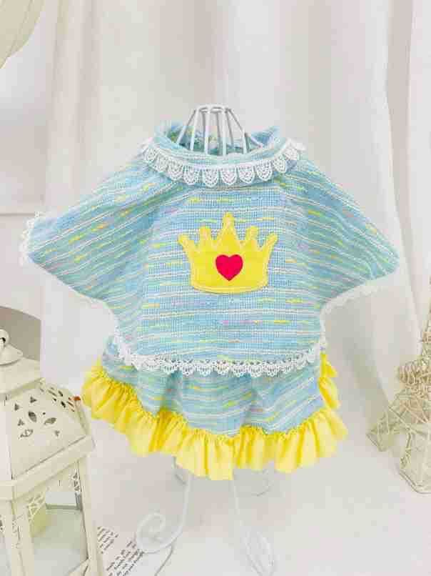 Hund Katze Teddy Corgi Prinzessin Kleid Lolita Haustier Kleidung_voghion.com