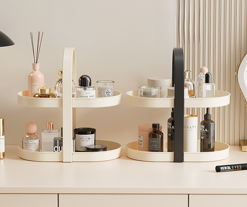 Cosmetics Desktop Office Dresser Skin Care Products Perfume Lipstick Storage Box Sorting Shelf_voghion.com