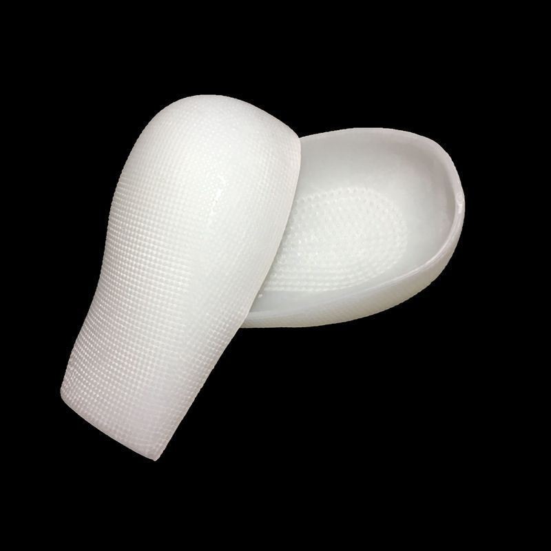 Çorapta Boy Arttırıcı Tabanlıklar Silikon Görünmez Boy Arttırıcı Pedler Beyaz Elastik_voghion.com