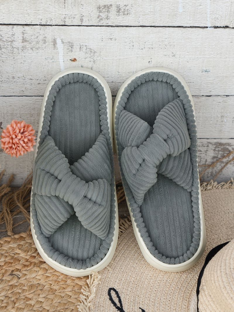 Women's Shoes large size women's autumn and winter indoor and outdoor cotton slippers thick bottom plush confinement shoes_voghion.com