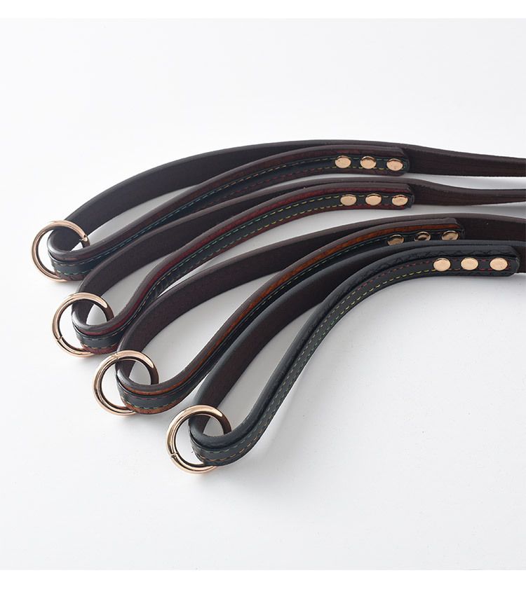 Haustier PU Leder Halsband Leine Hundekette Haustierbedarf_voghion.com
