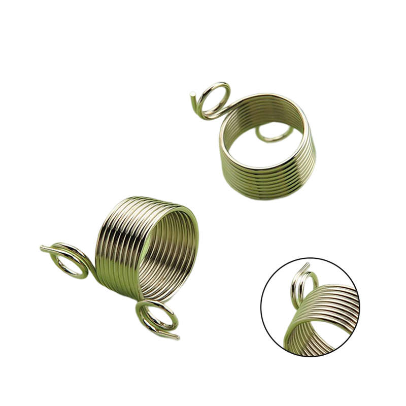 Outils d'aide au tricot, boucle de fil au Crochet, anneau de doigt, fil à coudre, Guide de ressort, aiguille, accessoire de couture en acier inoxydable, 1 pièce_voghion.com