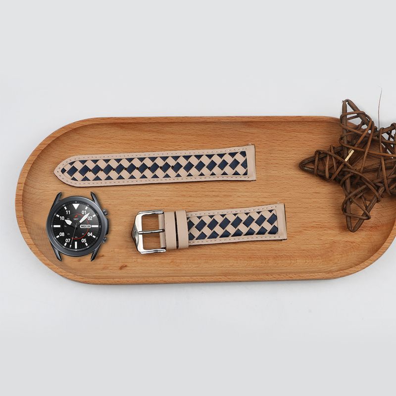 Suitable for Samsung Watch46mm Huami Huawei GT1/2 generation universal fitbit leather strap 22mm_voghion.com