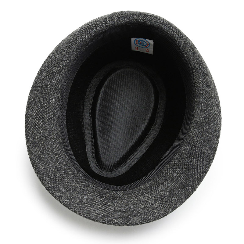 Herfst en winter Shanghai Beach Grote rand Heren Top Koreaanse editie Trendy Zwarte Wollen Veelzijdige Britse Casual Hoed_voghion.com
