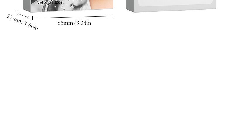 BIOAOUA Dead Sea Mud Whitening Mud Mask 8gx10pcs Hydrating Oil Control Cleansing Mask Moisturizing Mask_voghion.com