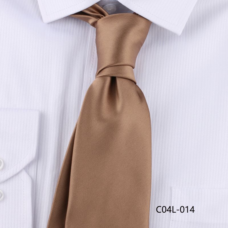 Cravate de costume décontractée pour homme, 7 cm, tricotée à la main, couleur unie, noire, accessoire de costume_voghion.com