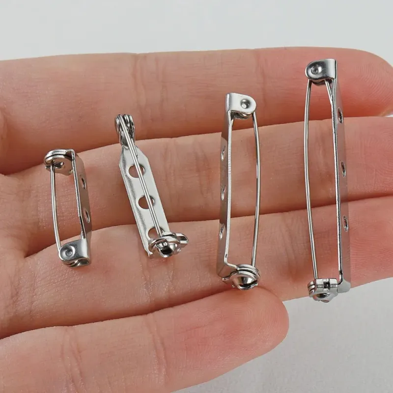 20 pezzi 2040 mm spilla in acciaio inossidabile impostazioni di base di sicurezza aghi accessori fai da te componenti di reperti per la creazione di gioielli_voghion.com