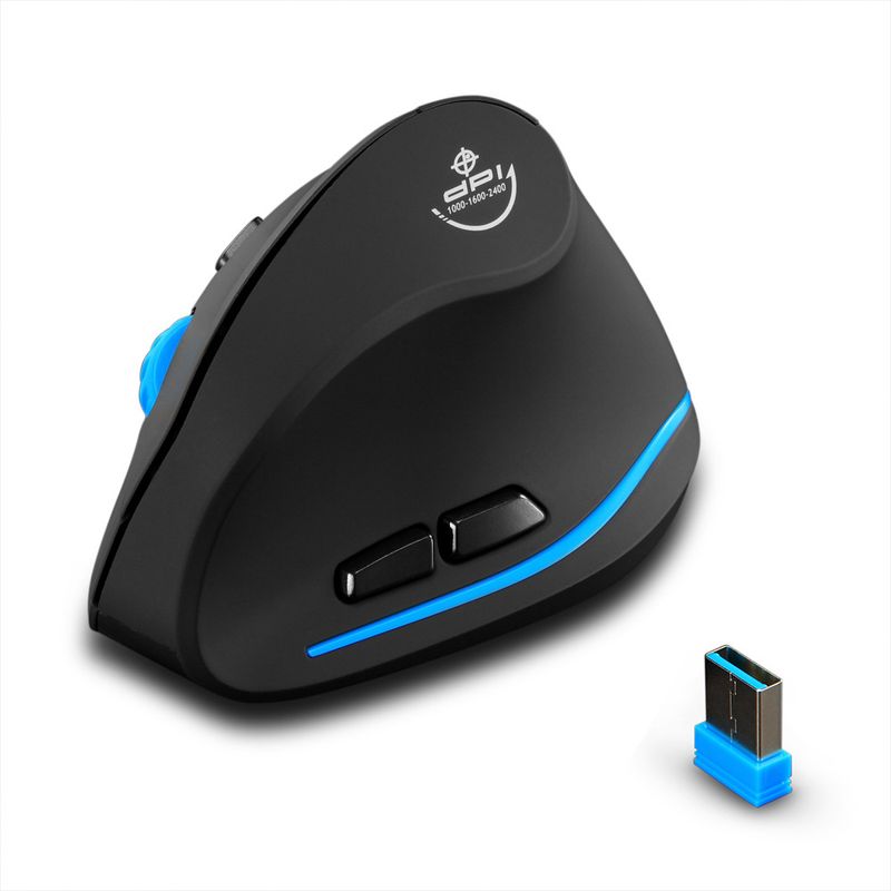 ZELOTES F-35A Vertical Grip Ergonomic Laptop Desktop Wireless Mouse_voghion.com