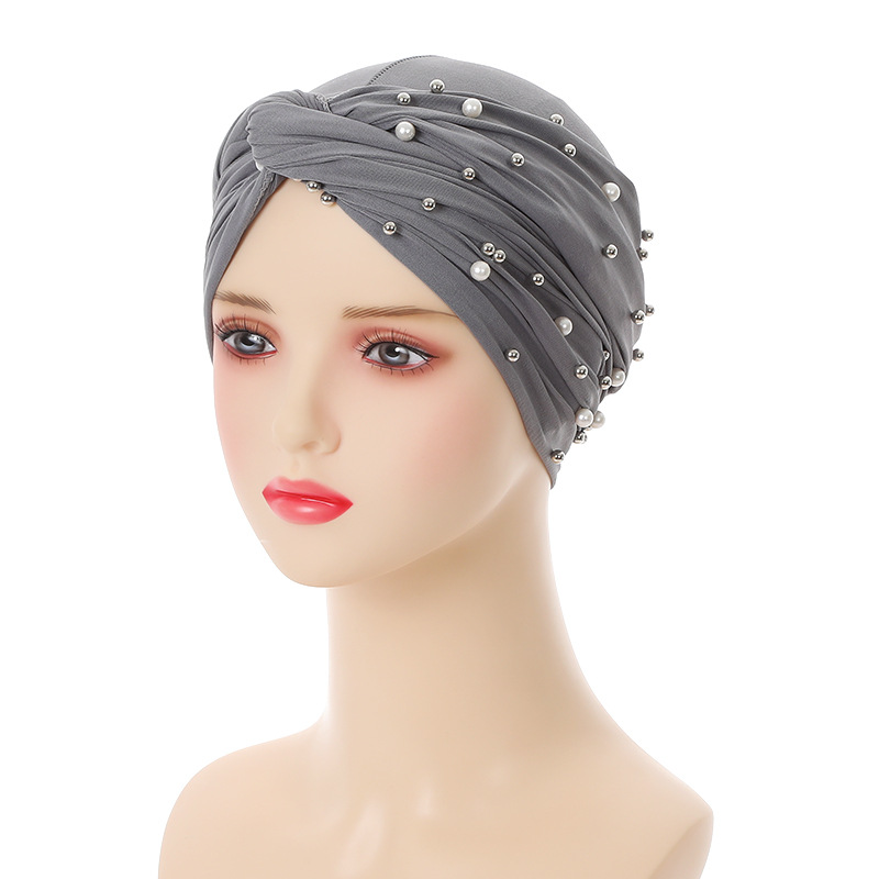 Muslim hat Polyester fashion simple turban hat hat_voghion.com