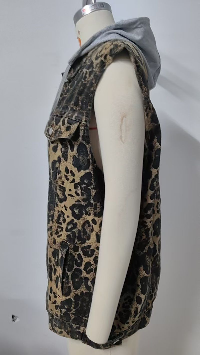 Damenbekleidung Neue Retro-Jeansweste Jacke Lose Lässige Damentrend_voghion.com