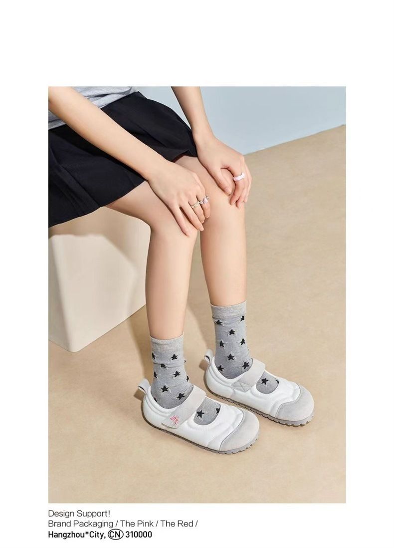 Niche Design 2024 Primavera/Estate Nuove Scarpe Mary Jane Casual con Fondo Piatto e Velcro da Donna Versatili_voghion.com